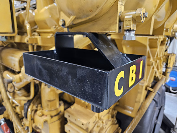 Custom designed drip tray by Cuzzie Bros Industries